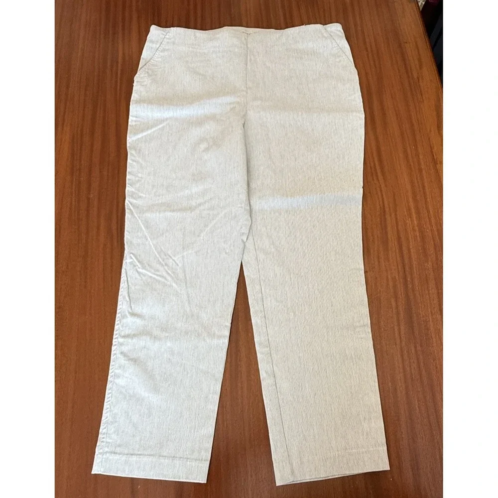 Lot 2 Women‎ Dress Pants Size 16 DKNY Essex Yellow + Elaine Rose Pull On Career